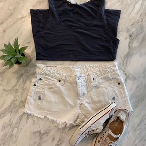 Denim & Supply Ralph Lauren - white mini shorts